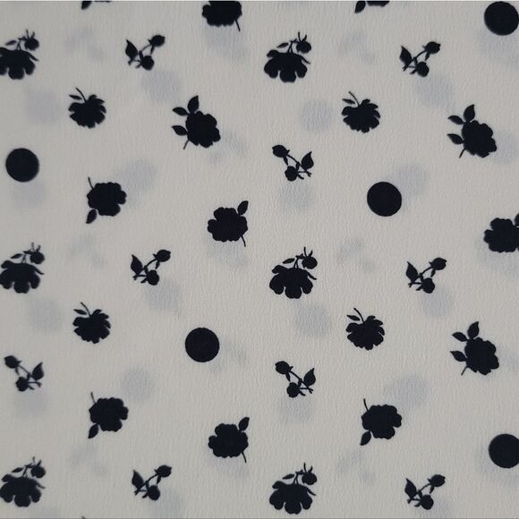 Ann Taylor Sleeveless White Ditzy Print Blouse - Picture 10 of 14